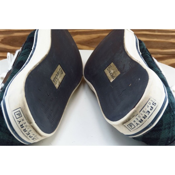 Sperry‎ Top-Sider Size 8.5 M Green Boat Shoe Shoes Fabric Women 9777574 - Picture 8 of 9
